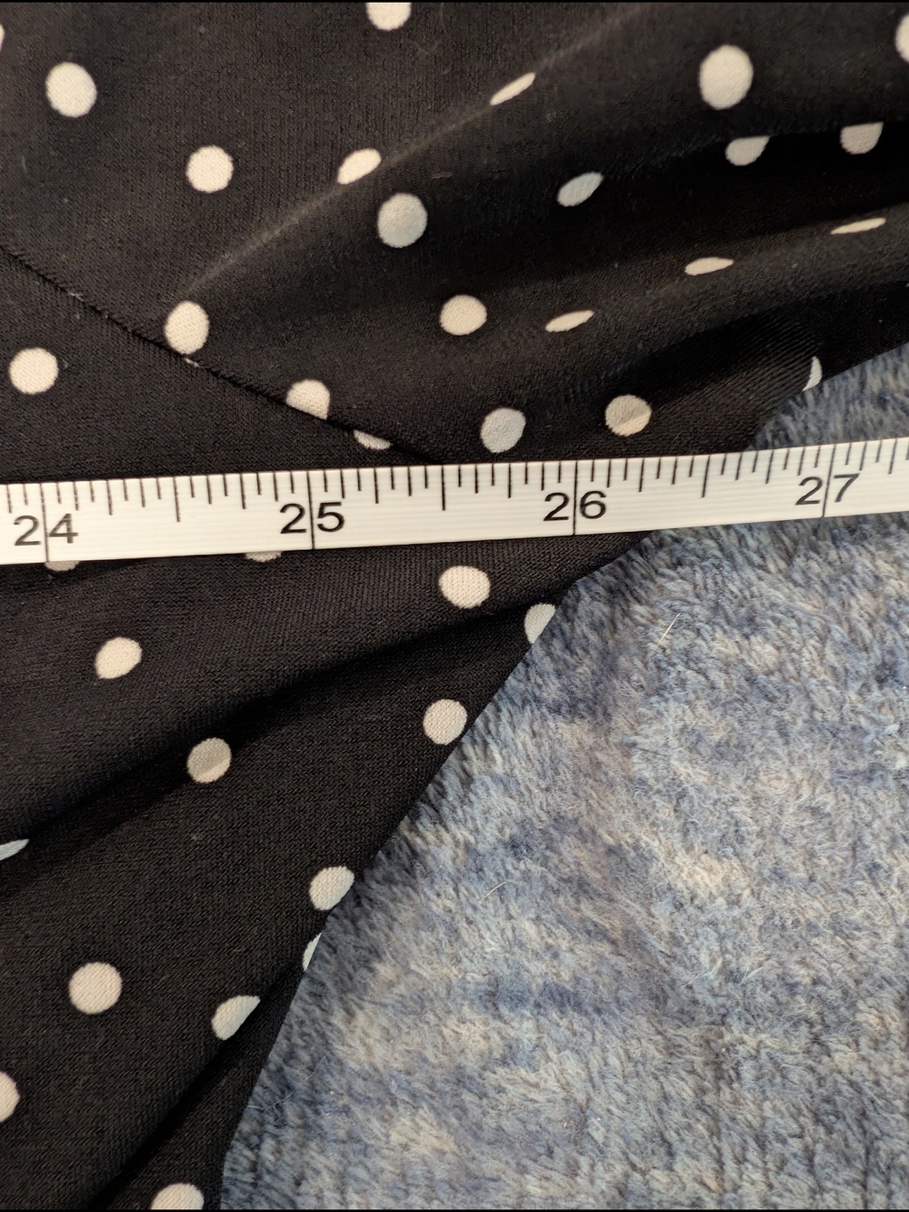 Susan Graver Black and White Polka Dot Blouse - Picture 5 of 6